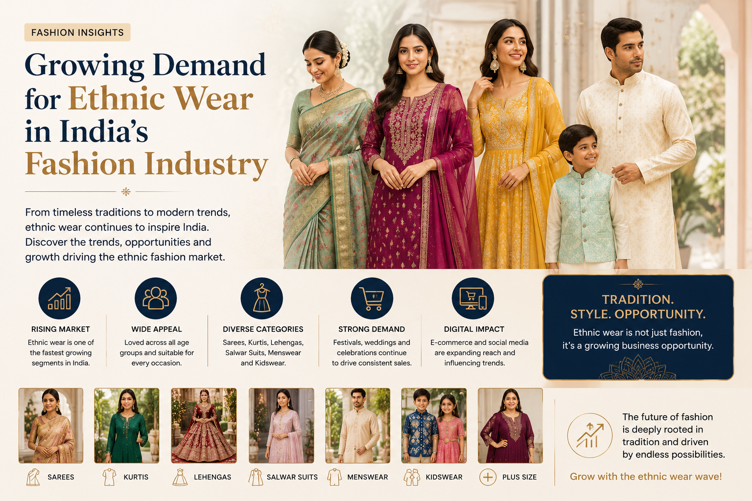 Growing Demand for Ethnic Wear in India's Fashion Industry